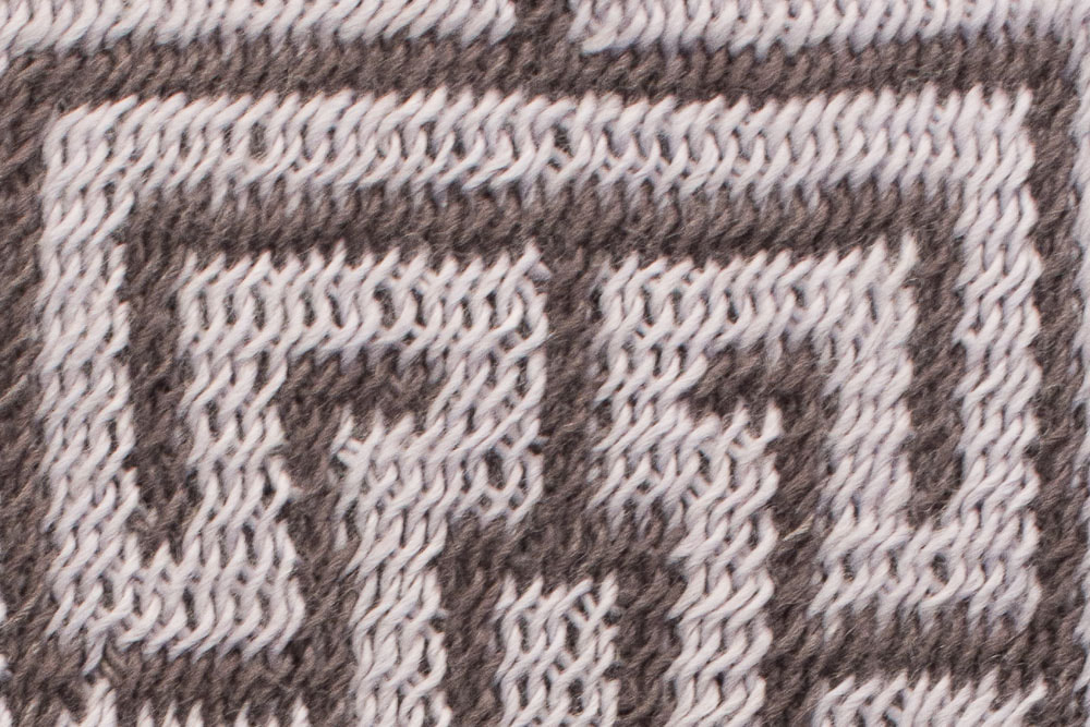 interlinked sprang double cloth